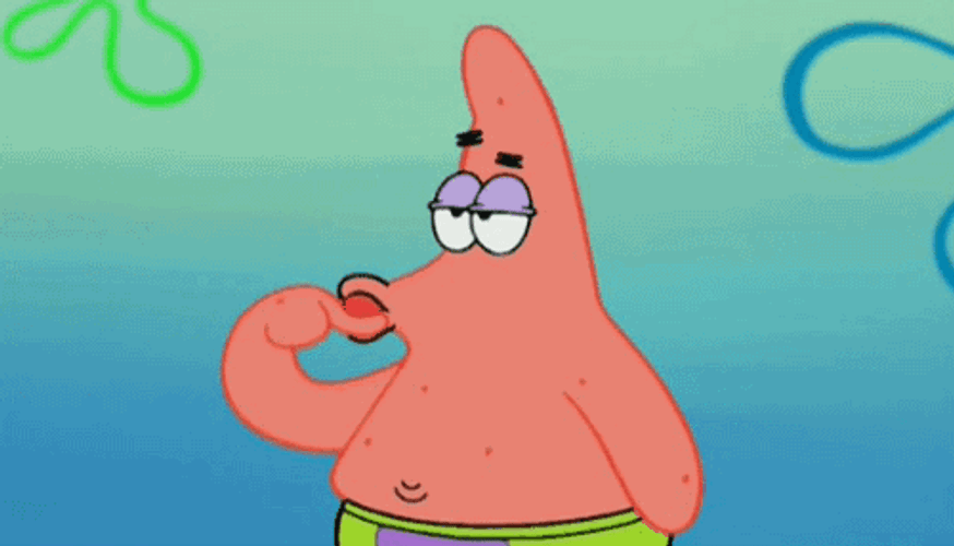 Patrick Star Lip Trill GIF