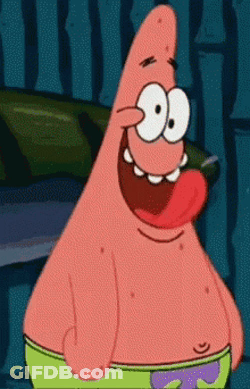 Patrick Star Loco Silly GIF