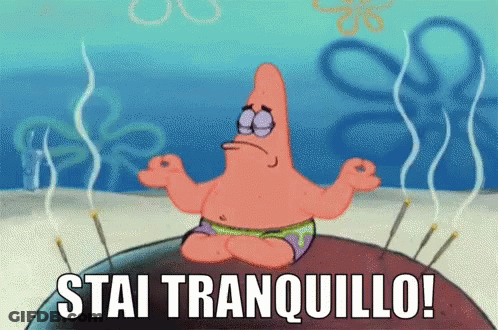 Patrick Star Lotus Position Stai Tranquillo GIF