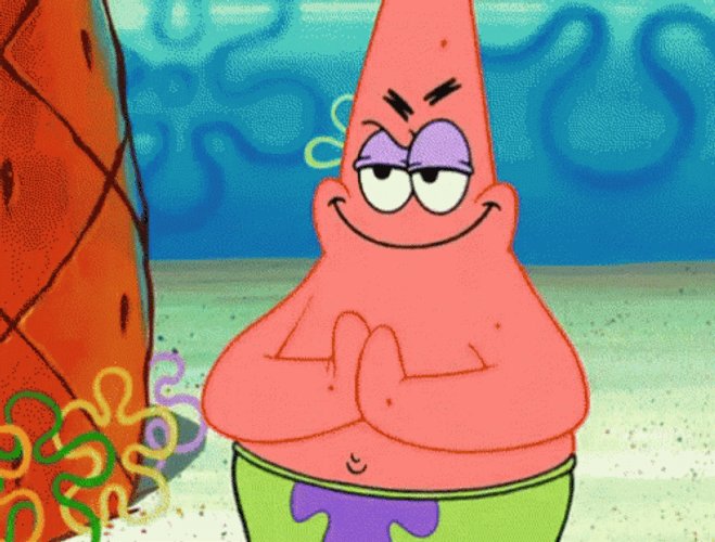 Patrick Star Planning Bad GIF