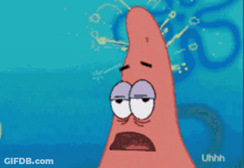 Patrick Star Sad With Uhhh GIF