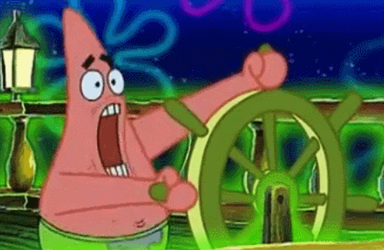 Patrick Star Ship Captain GIF
