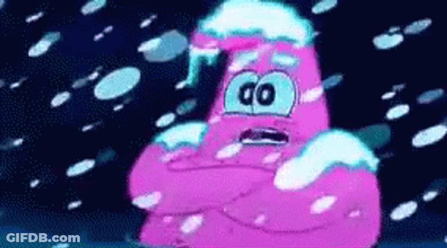 Patrick Star Shivering GIF