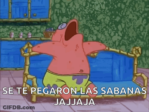 Patrick Star Sitting With Mouth Open GIF