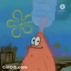 Patrick Star Smiley Face Painting GIF