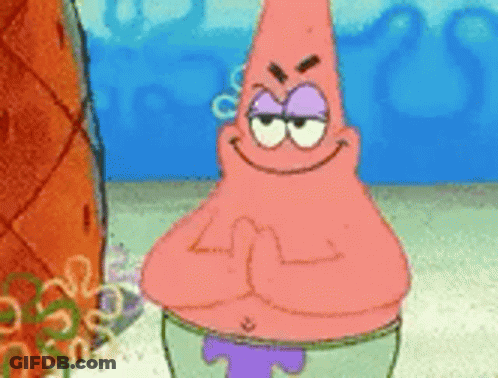 Patrick Star Smiling Making A Face GIF