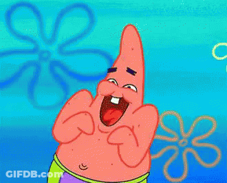 Patrick Star Smiling Making Funny Face GIF