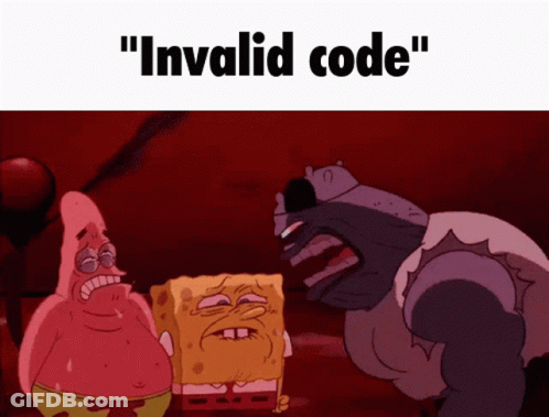 Patrick Star SpongeBob And Hippo Saying Invalid Code GIF