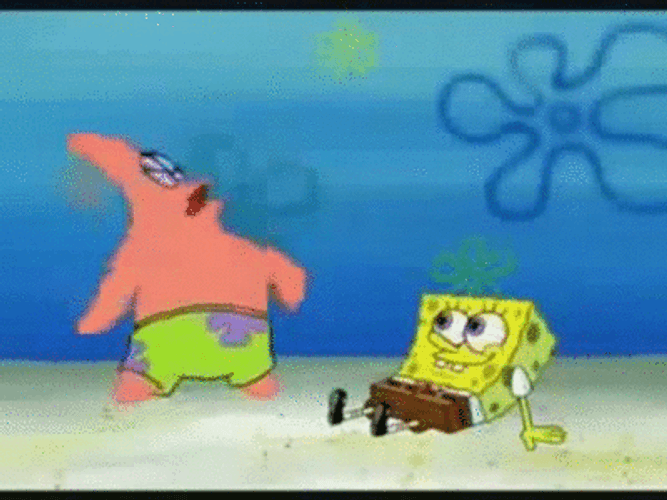 Patrick Star Spongebob Panicking GIF
