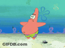 Patrick Star Standing In Sand GIF