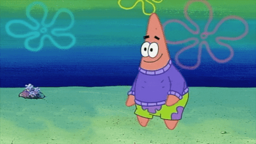 Patrick Star Stores His Shirt GIF