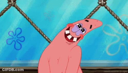 Patrick Star Walking Down Road GIF