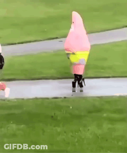 Patrick Star Walking GIF