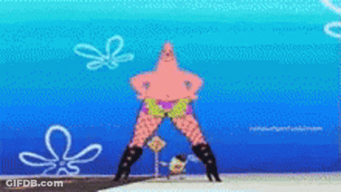 Patrick Star Wearing Black Boots GIF