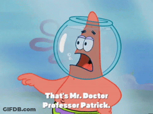 Patrick Star Wearing Fish Bowl On Head GIF