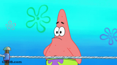 Patrick Star Wiping Nose GIF