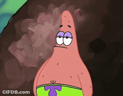 Patrick Star With Purple Eye GIF