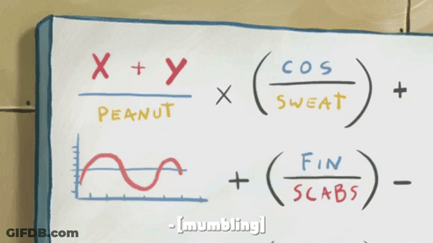 Patrick Star Wrote Scab Equation GIF