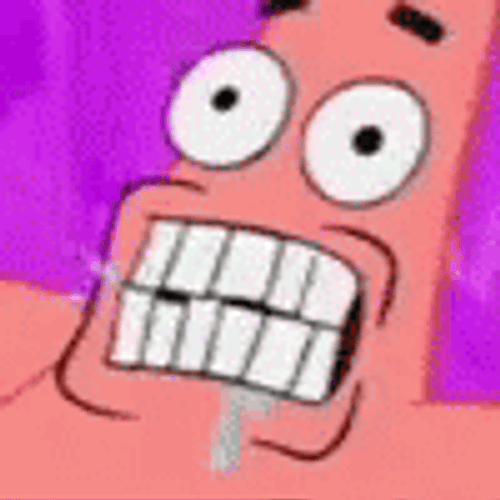 Patrick Starfish Drooling GIF