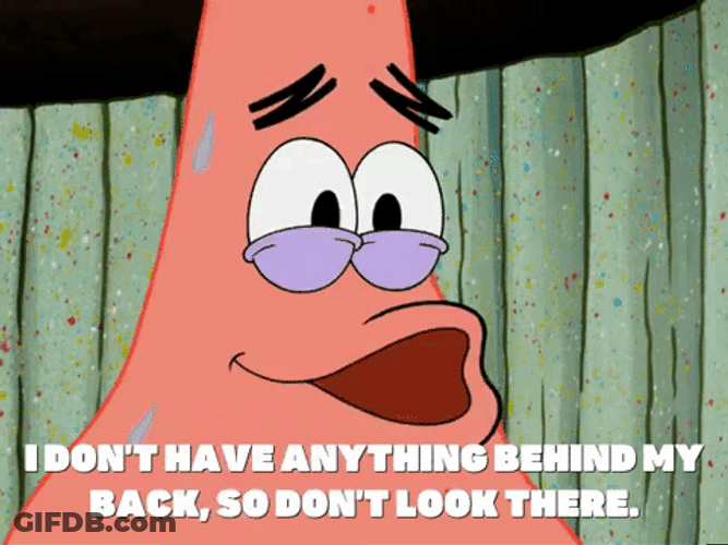 Patrick Starr I Don't Have Anything Behind My Back GIF