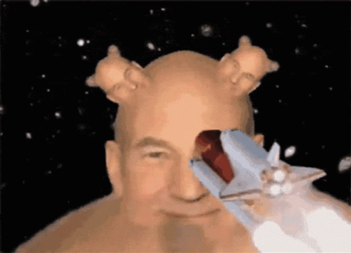 Patrick Stewart Weird Animation GIF
