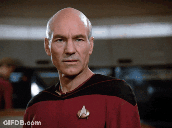 Patrick Stewart Well Damn GIF