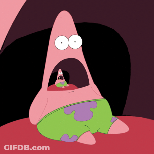 Patrick Surprised Reaction Meme GIF