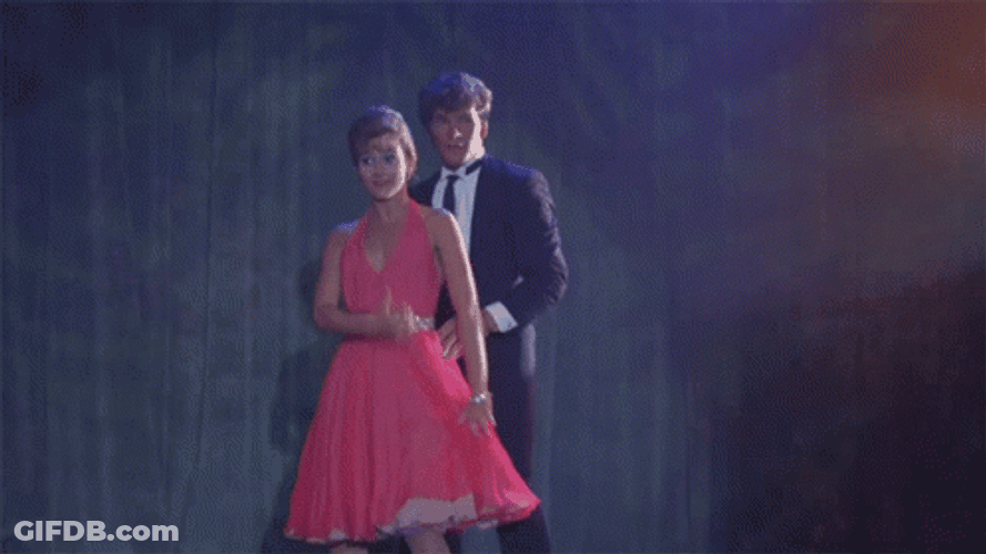 Patrick Swayze Confused Reaction Dirty Dancing GIF