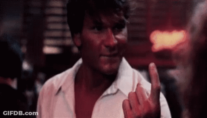 Patrick Swayze Invites Dirty Dancing GIF
