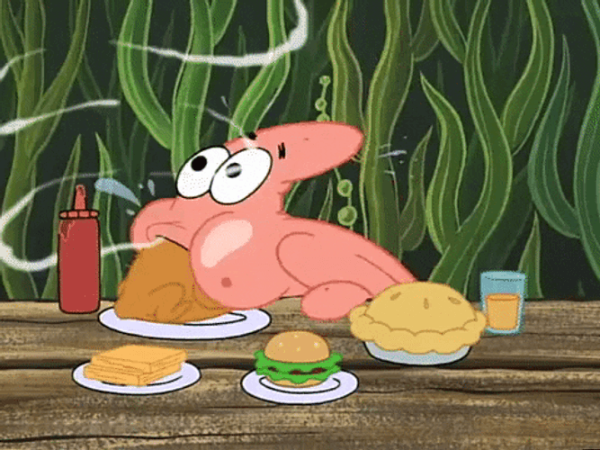 Patrick The Star Chewing Gum GIF