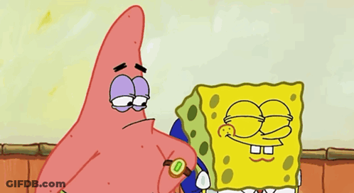 Patrick Wearing Watch Saying Homework Time GIF