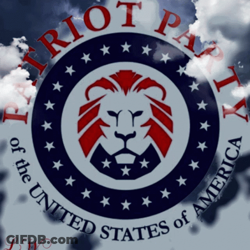 Patriot Party Logo With Lion GIF