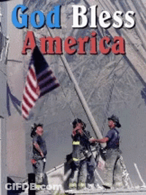 Patriotic USA Hat Man Dancing GIF
