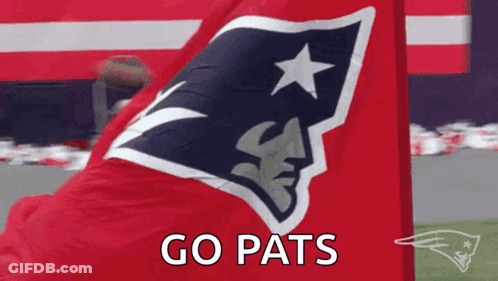 Patriots Flag Waving Go Pats GIF
