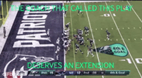 Patriots Football Game On Green Field GIF