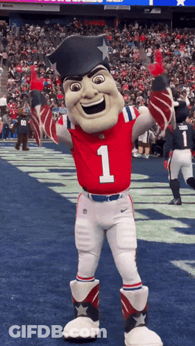 Patriots Mascot Number 1 GIF