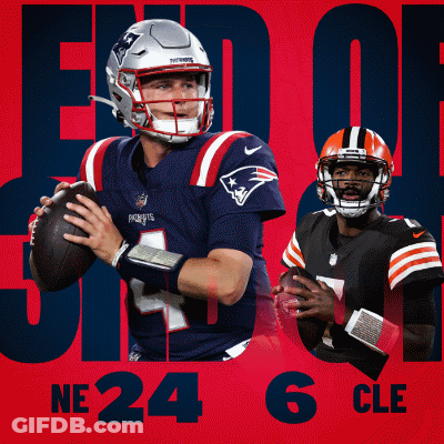 Patriots Player Holding Football GIF