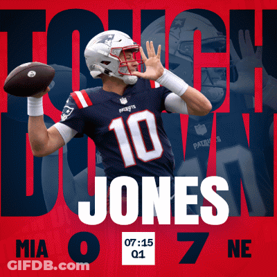 Patriots Player Jones Throwing Ball GIF