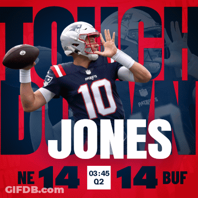 Patriots Quarterback Jonathan Jones Throws Football GIF
