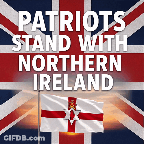 Patriots Stand With Northern Ireland Poster GIF