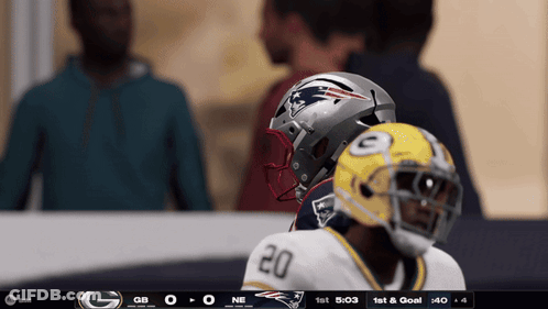 Patriots Vs Green Bay Packers Football Game GIF