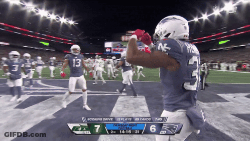 Patriots Vs Green Bay Packers Football Game GIF
