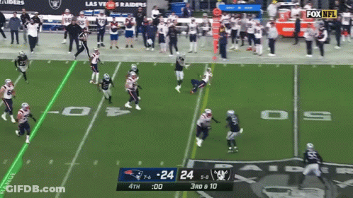 Patriots Vs Raiders Football Game On Fox NFL GIF