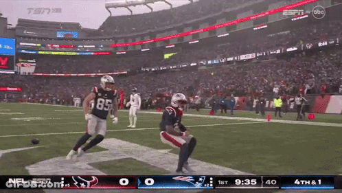 Patriots Vs Texans Football Game On ESPN GIF