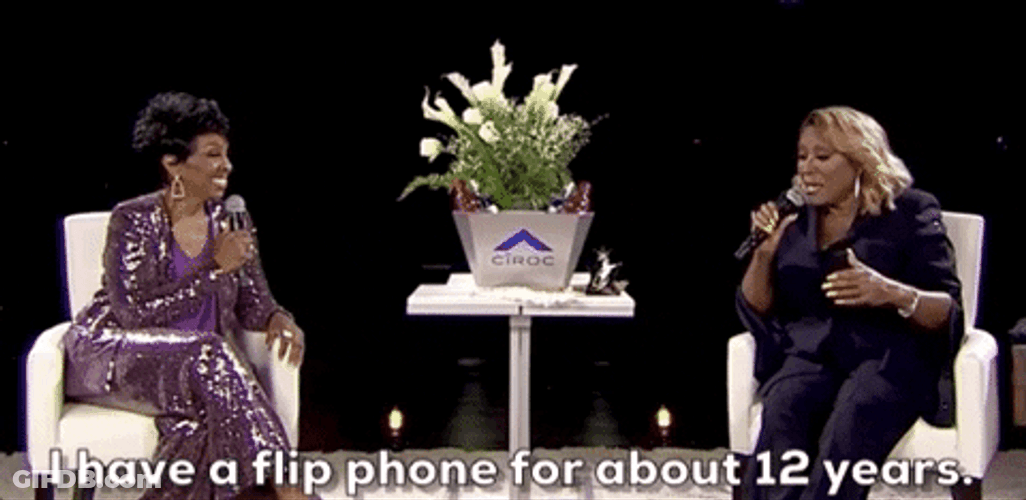 Patti Labelle Flip Phone About 12 Years GIF
