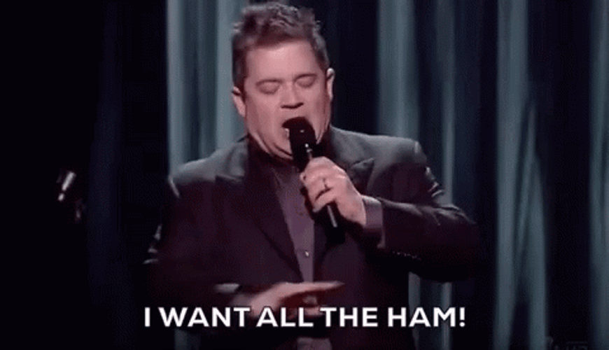 Patton Swalt All The Ham GIF