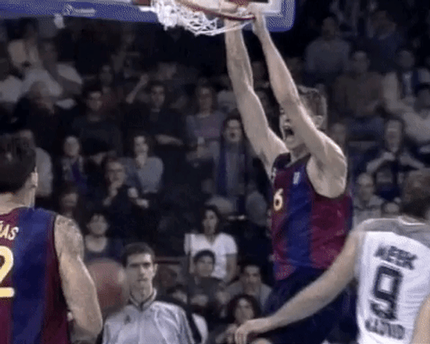 Pau Gasol Barcelona Dunk GIF