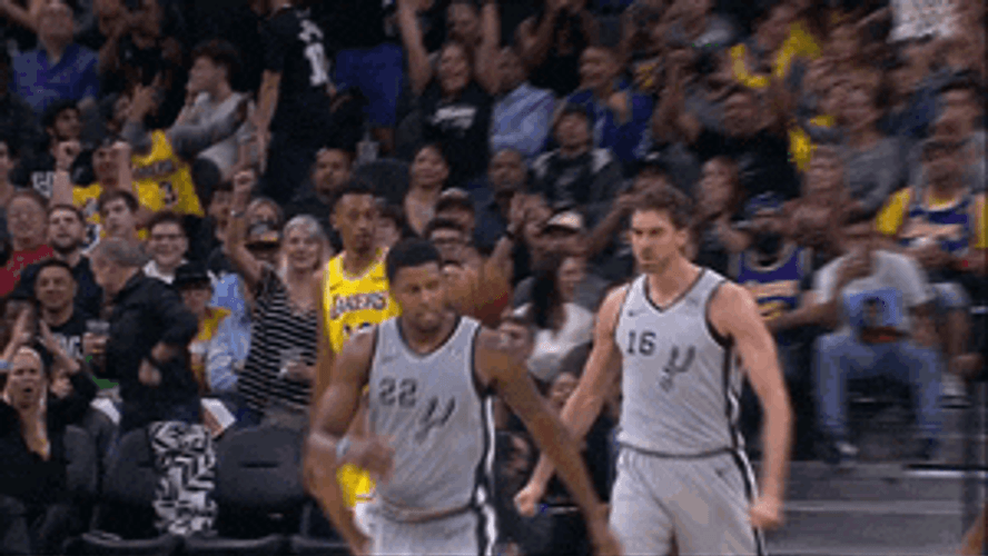 Pau Gasol Chest Bump & High Five GIF