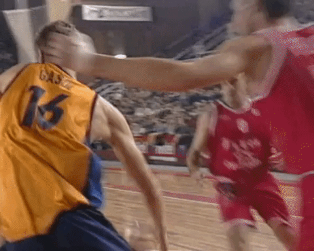 Pau Gasol Dunking Hard GIF