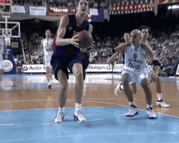 Pau Gasol Slam On Wall GIF